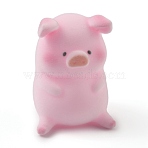 Plastic Pig Display Decorations, for Car Auto Interior Decoration, Pink, 52x36x43mm(DJEW-WH0016-16)