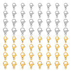 304 Stainless Steel Lobster Claw Clasps, Golden & Stainless Steel Color, 64pcs/box(STAS-UN0010-67)