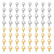 304 Stainless Steel Lobster Claw Clasps, Golden & Stainless Steel Color, 64pcs/box(STAS-UN0010-67)