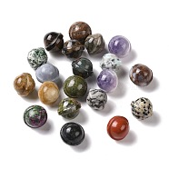 Natural Gemstone Display Decorations, Gemstone Figurine, Planet, 20x18mm(G-G861-01)
