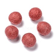 Wool Felt Balls, Salmon, 18~22mm(AJEW-P081-A05)