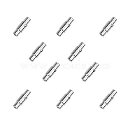 Smooth 304 Stainless Steel Locking Tube Magnetic Clasps, Column Magnetic Closure, Stainless Steel Color, 16.5x4.5mm, 5pcs/box(STAS-UN0002-31P)