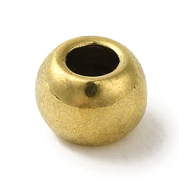 Alloy Spacer Beads, Cadmium Free & Nickel Free & Lead Free, Rondelle, Golden, 6x4.5mm, Hole: 2.5mm