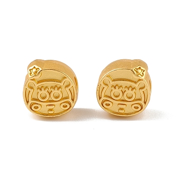 Alloy European Beads, Large Hole Beads, Hippo, Golden, 11.5x11x7mm, Hole: 4mm