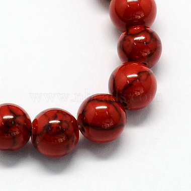 Chapelets de perles en turquoise synthétique teintée(TURQ-R032-10mm-XSS17)-2