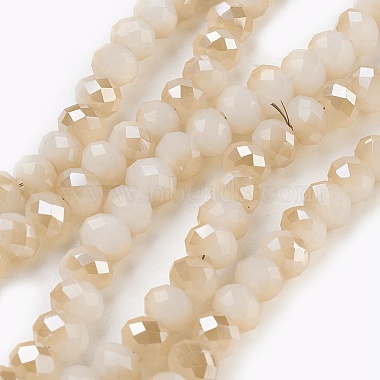 Linen Rondelle Glass Beads