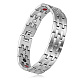 SHEGRACE Stainless Steel Panther Chain Watch Band Bracelets(JB675A)-1