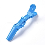 Plastic Alligator Hair Clips, Hair Sectioning Clips, for Easy Styling of Thick and Thin Hair, Blue, 110x15x38mm(OHAR-WH0016-09C)