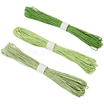 3 Bundles 3 Colors  Twisted Paper Cord, For Paper Craft, Mixed Color, 3mm, about 32.81 Yards(30m)/Set(DIY-CP0012-06A)