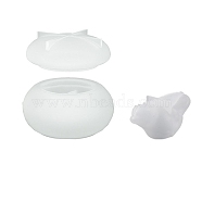 DIY Rondelle & Bird Storage Box Silicone Molds, Decoration Making, Resin Casting Molds, For UV Resin, Epoxy Resin Jewelry Making, White, 47~70x22~64mm, 3pcs/set(BIRD-PW0001-018A)