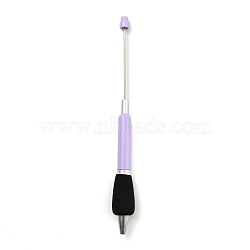 Plastic Ball-Point Pen, Beadable Pen, for DIY Personalized Pen with Jewelry Bead, Lavender, 170~173x16mm(AJEW-P122-B07)