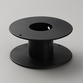 ABS Plastic Empty Spools for Wire, Thread Bobbins, Black, 6.9x3.4cm
