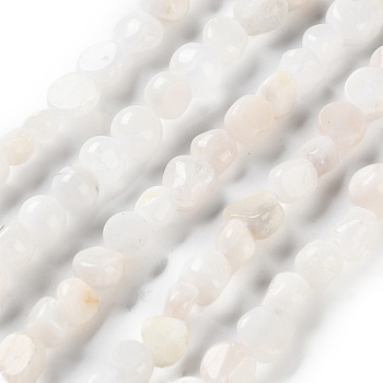 Natural Rainbow Moonstone Beads Strands, Nuggets, Tumbled Stone, 4.5~11.5x3~7x3.5~6mm, Hole: 1.2mm, about 48~68pcs/strand, 15.35~15.94''(39~40.5cm)