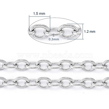 chaînes de câbles en acier inoxydable résistantes au ternissement 304(CHS-F007-01P-A)-2