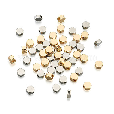 Kissitty 50pcs perles d'espacement en laiton 2 couleurs(KK-KS0001-18)-2