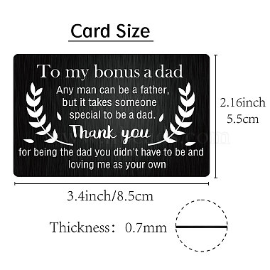 Rectangle 201 Stainless Steel Custom Blank Thermal Transfer Wallet Card(DIY-WH0252-004)-2