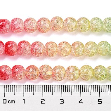 Spray Painted Crackle Glass Beads Strands(DGLA-C002-8mm-06)-5