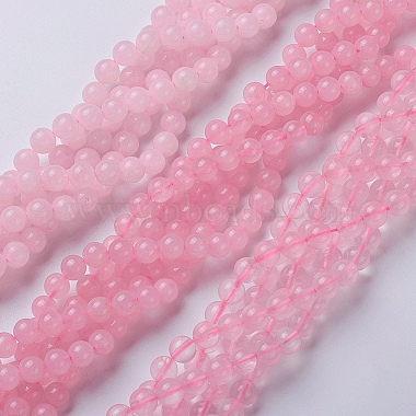 Chapelets de perles en quartz rose naturel(GSR4mmC034)-2
