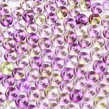 Spray Painted Transparent Glass Seed Beads(SEED-T007-05G)-2