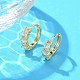 Brass Micro Pave Clear Cubic Zirconia Hoop Earrings(EJEW-C122-02G)-1