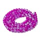 Spray Painted Crackle Glass Beads Strands(CCG-Q002-8mm-09)-2