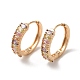 Brass with Colorful Glass Hoop Earrings(EJEW-M238-44KCG)-1