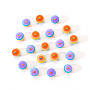 Colorful Round Resin Beads(RESI-YW0001-02C)