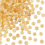 Natural Rutilated Quartz Beads Strands, Grade A, Round, 5mm, Hole: 0.7mm, about 91pcs/strand, 15.55''(39.5cm), 2 strands/box(G-OC0003-47)