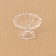 Plate Plastic Mini Model, Micro Landscape Dollhouse Accessories, Pretending Prop Decorations, Clear, 35x23mm(PW-WG6684B-04)