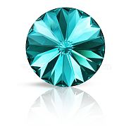 Preciosa&reg MAXIMA Crystal Round Stones, Czech Crystal, Bicone(436 11 177 Rivoli), Dura Foiling, 60230 Blue Zircon, SS29(6.15~6.35mm)(Y-PRC-RASS29-60230)