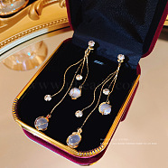 Imitation Pearl Tassel Dangle Earrings, Mixed Shape(DX8372-7)