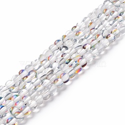Synthetic Moonstone Beads Strands, Round, WhiteSmoke, 6mm, Hole: 0.8mm, about 63pcs/strand, 14.57''~15.55''(37~39.5cm)(G-E573-02A-21)
