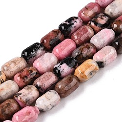 Natural Rhodonite Beads Strands, Column, 9~9.5x6mm, Hole: 0.9~1mm, about 42~43pcs/strand, 15.24~15.8''(38.7~39.5cm)(G-G980-41)