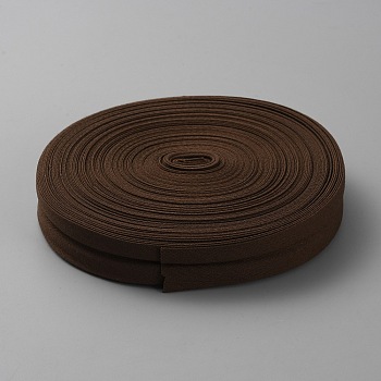 20M Cotton Polyester Ribbon, for Garment Accessories, Coconut Brown, 7/8 inch(22mm), about 21.87 Yards(20m)/Roll