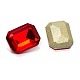 Faceted Rectangle K9 Glass Pointed Back Rhinestone Cabochons(RGLA-A017-6x8mm-SM)-4
