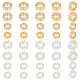 Elite 40pcs 4 style respectueux de l'environnement rack placage perles en laiton(KK-PH0006-20)-1