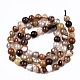 agate à rayures naturelles / brins de perles d'agate(G-T131-34B)-2