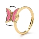 Butterfly Fidget Ring for Anxiety Stress Relief(RJEW-P024-01C)-3