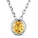 TINYSAND Rhodium Plated 925 Sterling Silver Rhinestone Pendant Necklace(TS-N396-CY)-1
