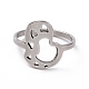 201 Stainless Steel Heart Finger Ring(RJEW-J051-33P)-2