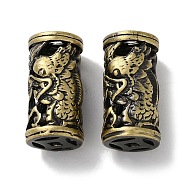 Tibetan Style Brass Beads, Cadmium Free & Lead Free, Column, Antique Bronze, 24.5x12.5mm, Hole: 3x3mm(KK-M284-24AB)