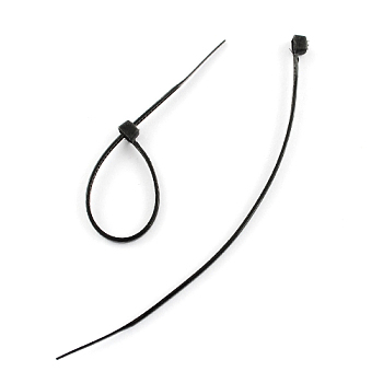 Nylon Cable Ties, Tie Wraps, Zip Ties, Black, 193x4mm, about 500pcs/bag