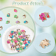 Elite 50Pcs 10 Colors Alloy Crystal Rhinestone Connector Charms(PALLOY-PH00022-25)-6