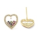 Boucles d'oreilles coeur pour la saint valentin(ZIRC-C021-38G)-2
