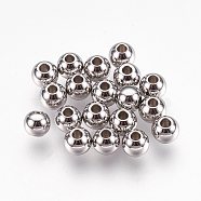 DanLingJewelry 304 Stainless Steel Spacer Beads, Rondelle, Stainless Steel Color, 6x5mm, Hole: 2mm(STAS-DL0001-03A)
