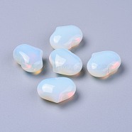 Opalite Beads, No Hole/Undrilled, Heart, 20x25x11~13mm(G-F659-A34)