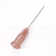 Plastic Fluid Precision Blunt Needle Dispense Tips, Dark Salmon, 7.5x6.5x42mm, Inner Diameter: 4mm, Pin: 0.46mm(TOOL-WH0117-18D)