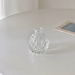 Mini Glass Vase, Micro Landscape Dollhouse Accessories, Pretending Prop Decorations, Clear, 70x80mm(BOTT-PW0011-12H)