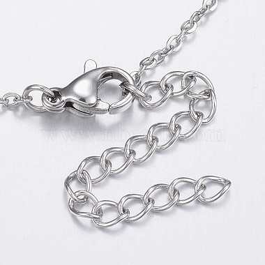 304 Stainless Steel Pendant Necklaces(NJEW-K081-P)-4