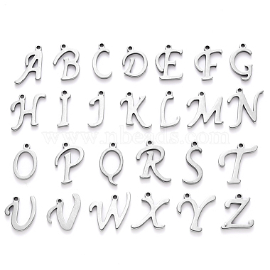 Stainless Steel Color Alphabet Stainless Steel Charms